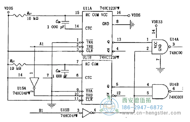 图2编码器检测电路中的电路 图2编码器检测电路中的电路