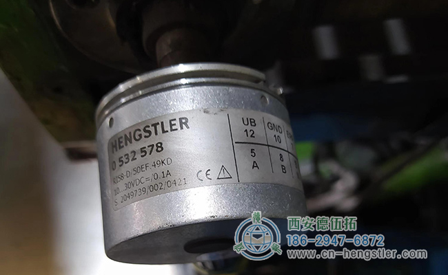 图为亨士乐RI58系列增量编码器的实际应用照片