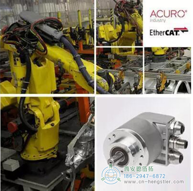 图为HENGSTLER品牌AC58系列EtherCAT光电绝对值编码器