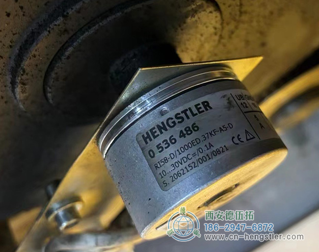 图为亨士乐RI58系列增量编码器实际应用照片