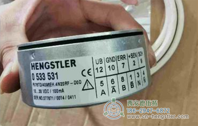 图为亨士乐RI76系列大孔径空心轴编码器照片