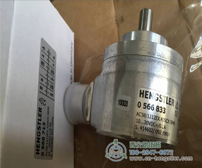 图为车床常用的亨士乐AC58系列绝对式编码器照片