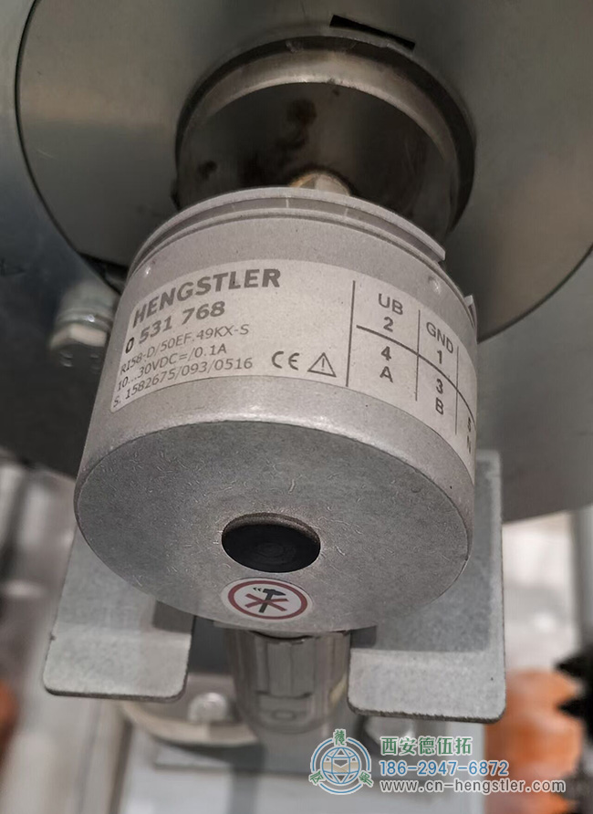 图为亨士乐RI58-D系列增量编码器应用照片