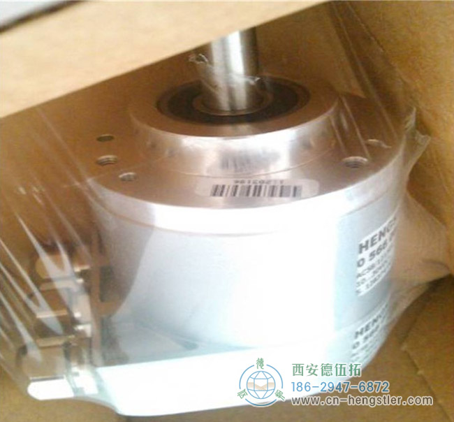 图为HENGSTLER AC58系列EtherCAT绝对值编码器开箱照片