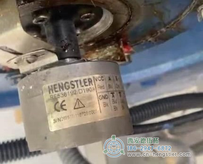 图为HENGSTLER RF53系列增量编码器应用照片